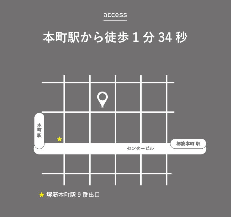 江綿株式会社 第1ビルアクセスマップ